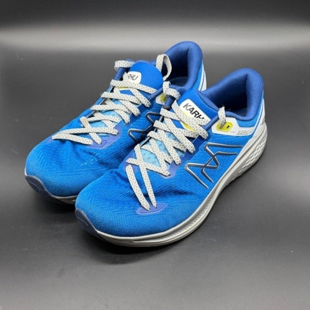 Karhu Synchron 2.0 Running Shoes Men's‎ Blue Yellow Athletic Sneakers Size 9.5